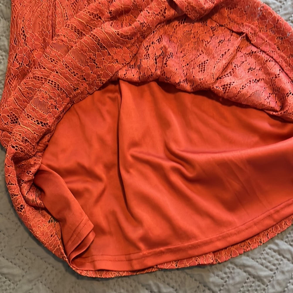 Altar’d State : Burnt Orange Lace Dress - Small - Picture 9 of 10